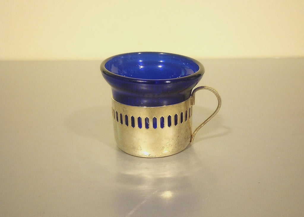 Cobalt Blue Small Glass Chalice/Goblet/Communion Cup
