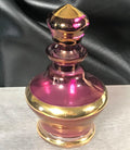 Hand-blown Czech Amethyst Perfume Bottle