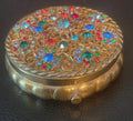 1950's  Dorset 5th Avenue Jeweled Powder Compact