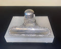1880' Victorian Crystal (No Feather)  Inkwell
