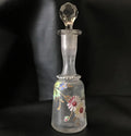 Czech Glass Floral Design Scent Bottle