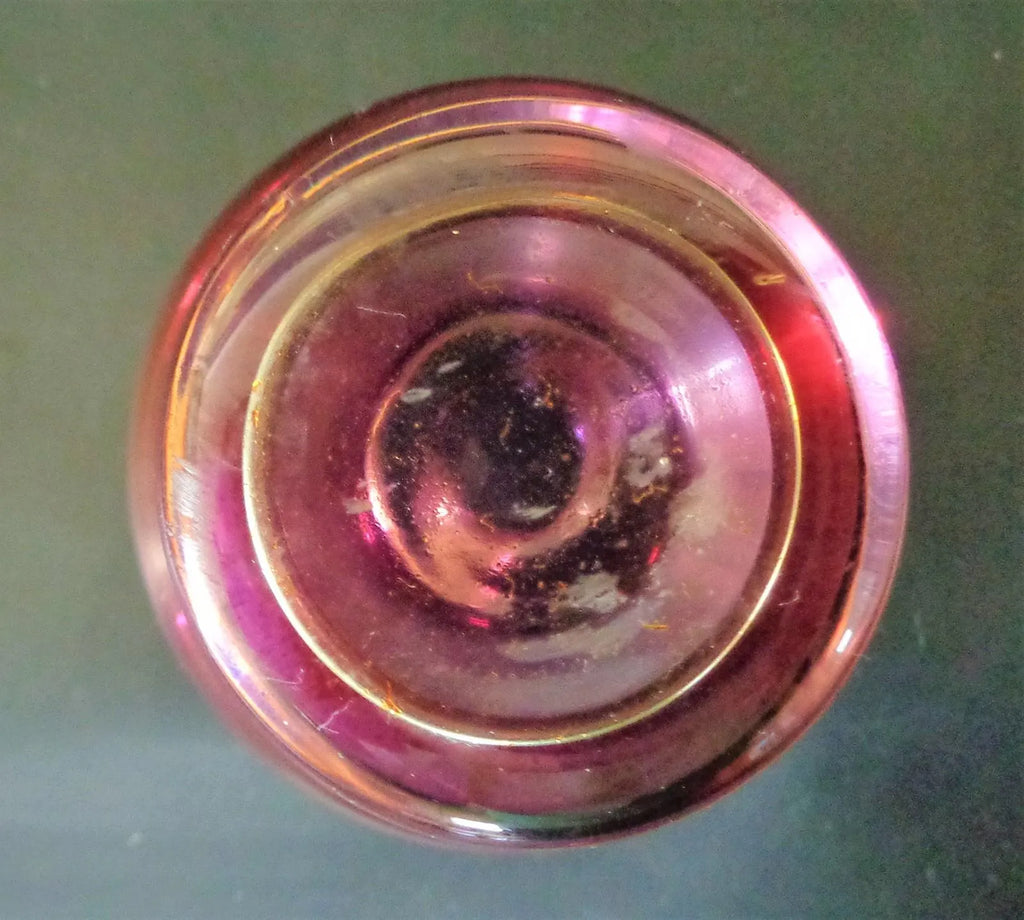 Hand-blown Czech Amethyst Perfume Bottle