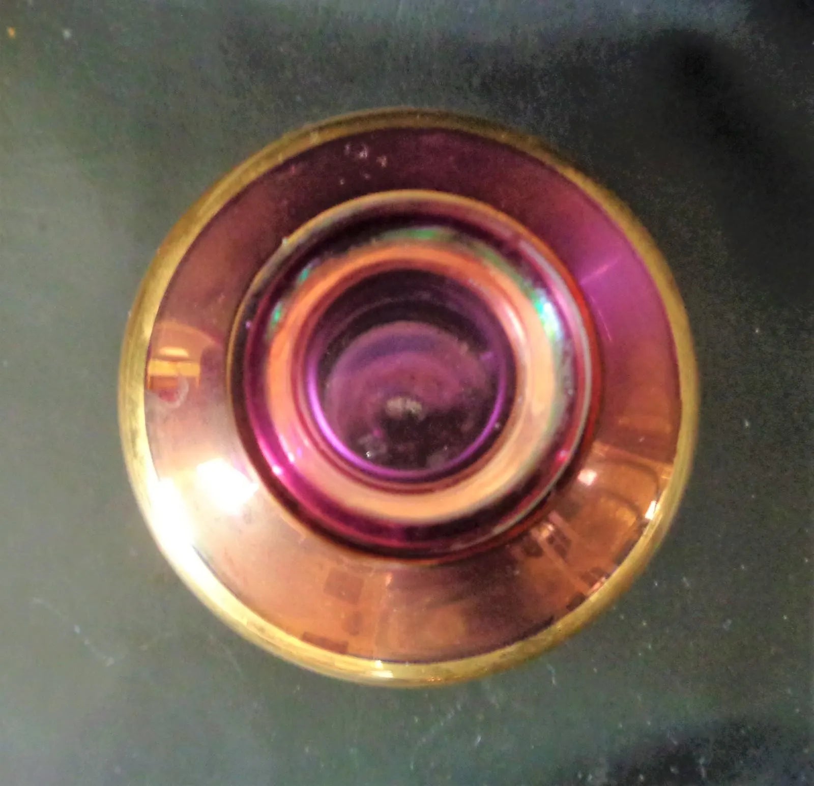 Hand-blown Czech Amethyst Perfume Bottle