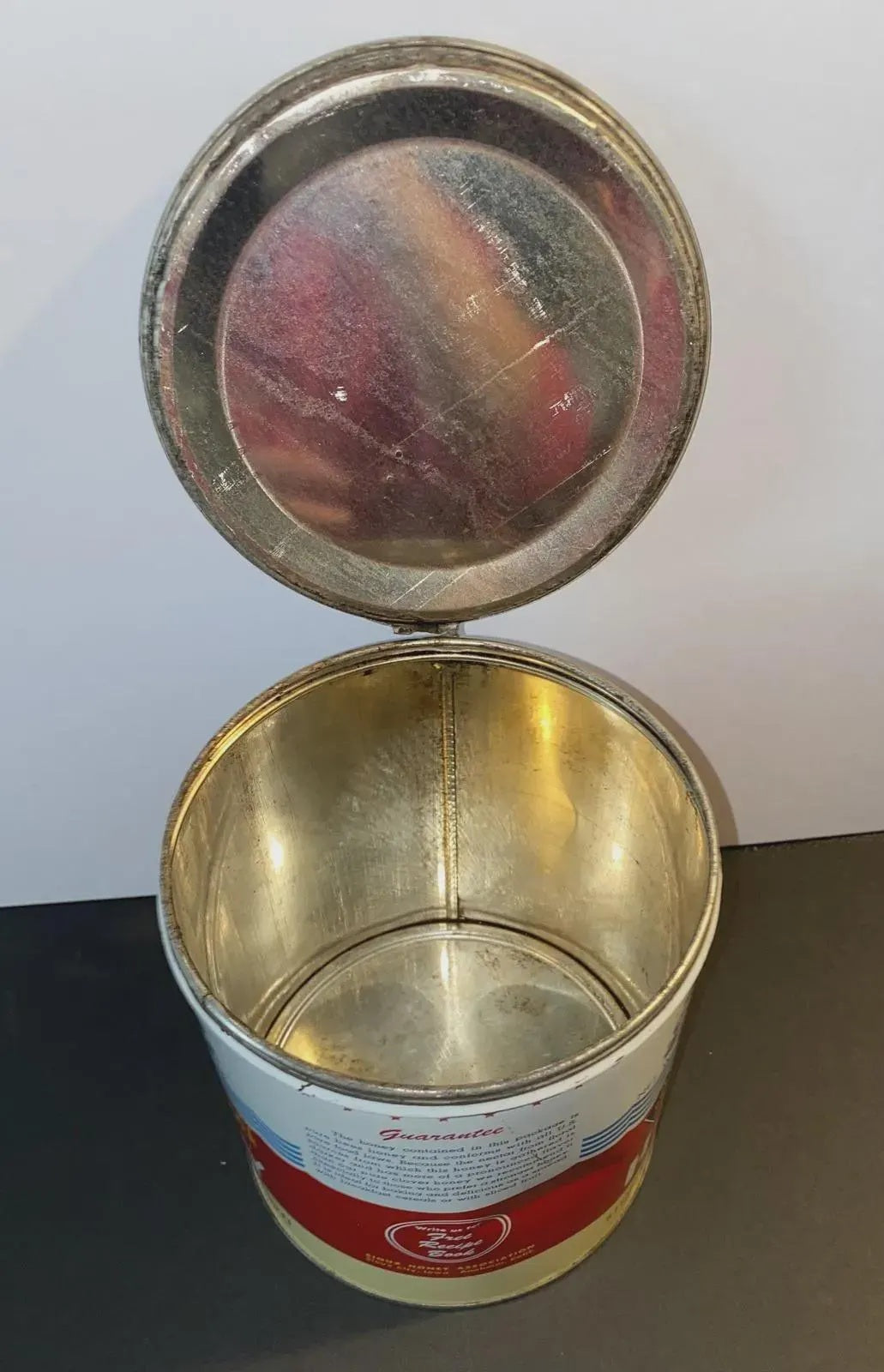 1950s North American 5lb Pure Honey Tin Can | Sioux Honey Association