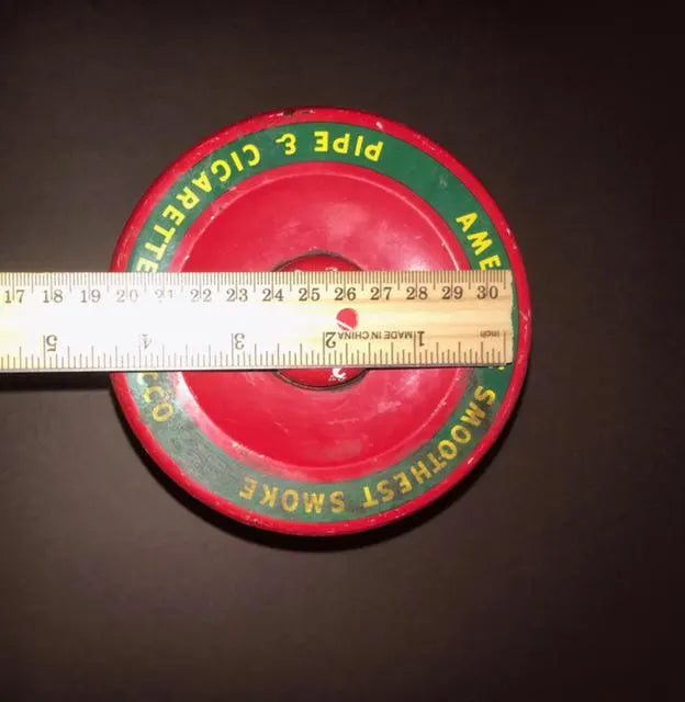 1950s Velvet Tobacco Tin, Collectible Tobacciana Decor