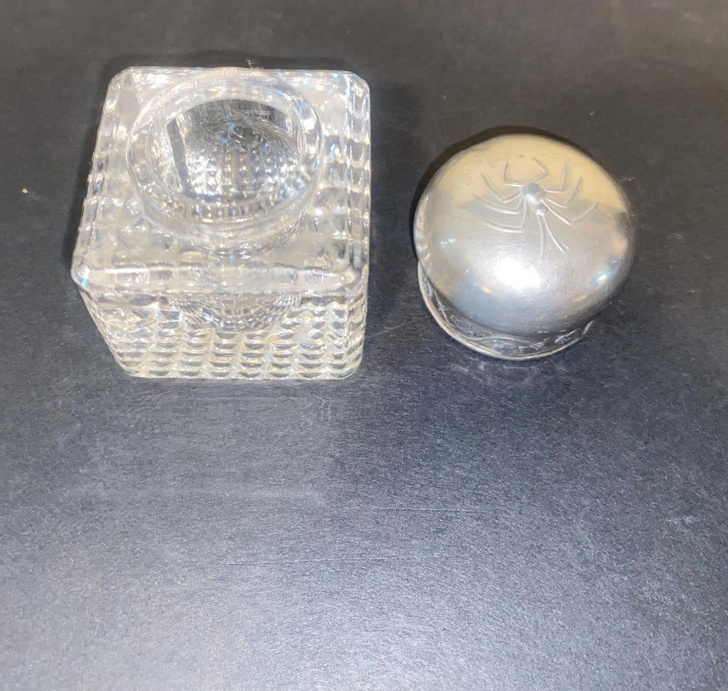 1880' Victorian Crystal (No Feather)  Inkwell