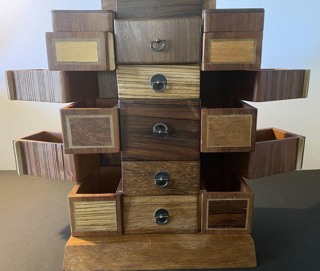 1950s Japanese Pagoda Jewelry & Trinket Tower